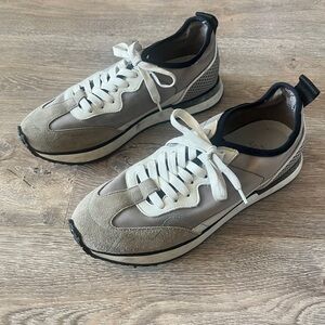 Greats Men's Tan and Black Sneakers